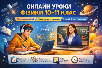 Онлайн уроки фізики для учнів 10–11 класів